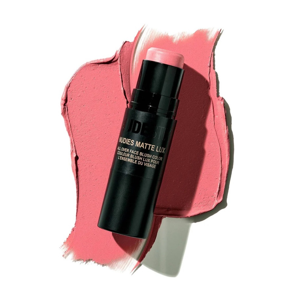 NUDESTIX // Nudies Matte Lux Blush Stick, Rosy Pink // retail $30